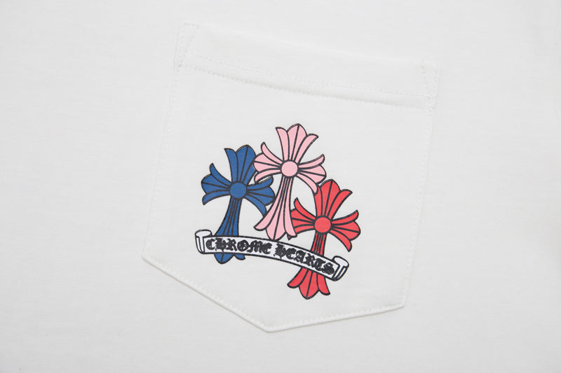 Chrome Hearts Multi Color Cross Cemetery T-shirt 6016