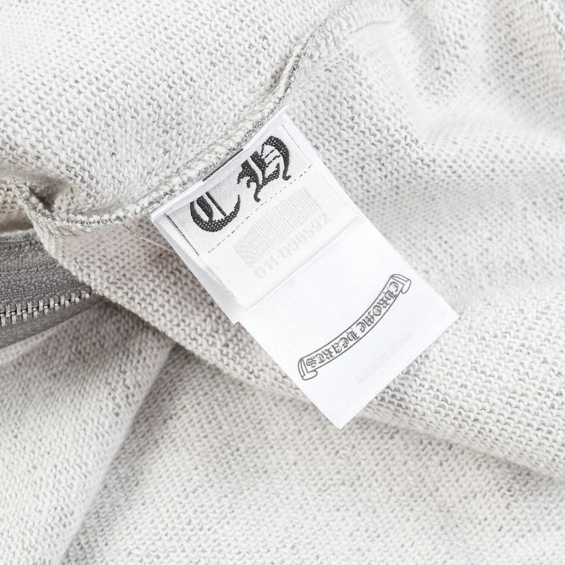 Chrome Hearts Script Logo Classic Zip Up Hoodie 9811