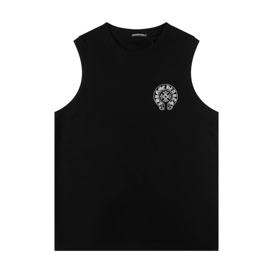 Chrome Hearts Rainbow horseshoe print tank top T-shirt TB40