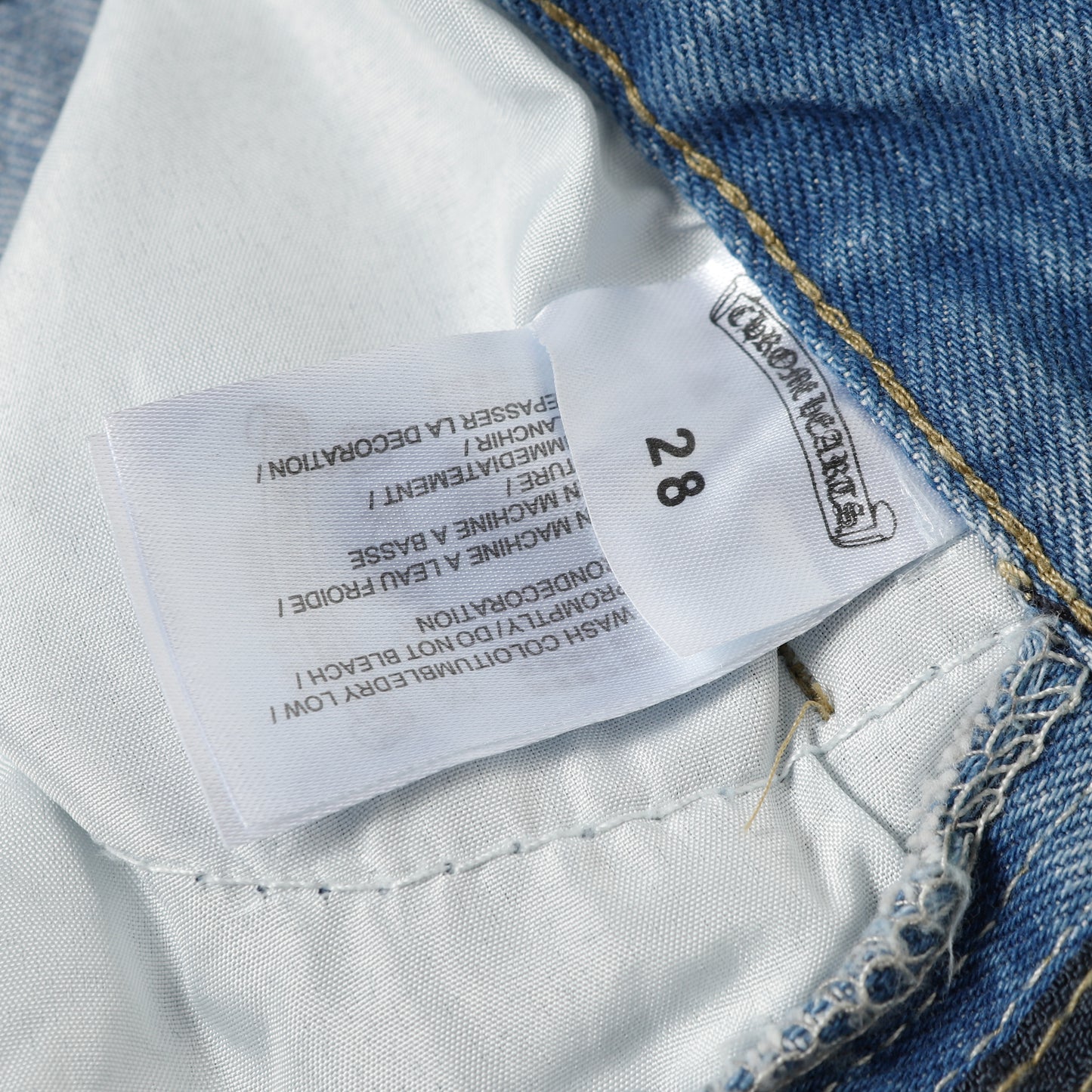 Chrome Hearts Levi's 505 Black Cross Patch Jeans