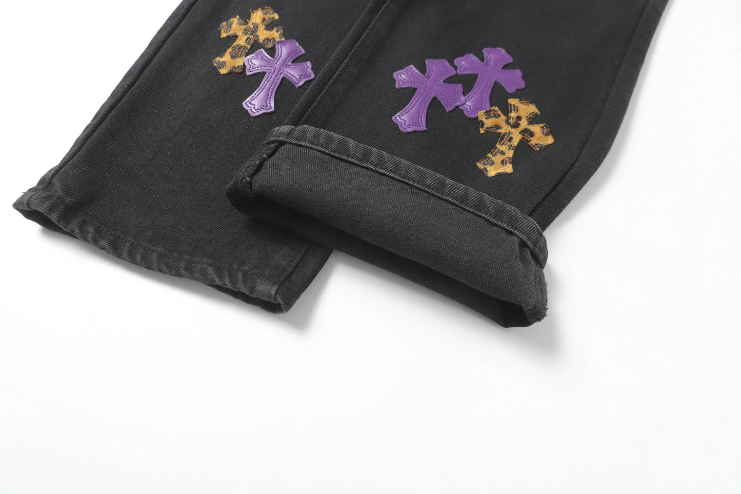 Chrome Hearts Cross Patch Denim Jeans 9981