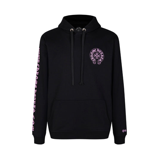 Chrome Hearts  Purple Horseshoe Logo Hoodie 7026