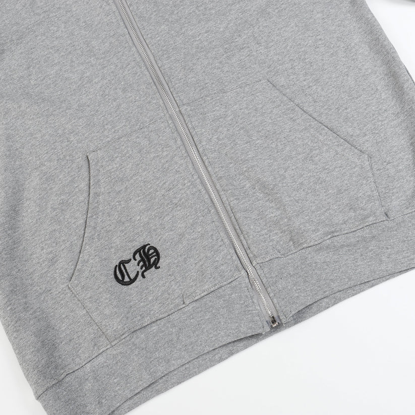 Chrome Hearts Script Logo Classic Zip Up Hoodie 9811