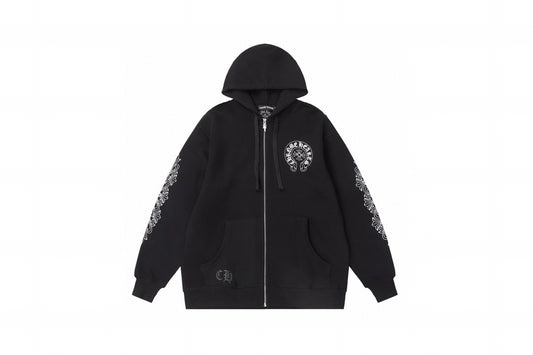 Chrome Hearts New Zip Up Hoodie -8515