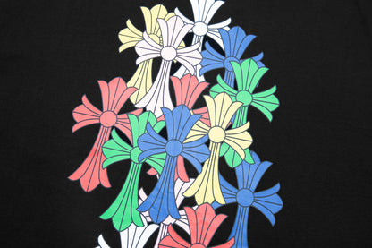 Chrome Hearts Multi Color Cross Cemetery T-shirt 6016