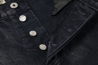 Chrome Hearts Gallery Dept Cross Patch Flare Denim Jeans 8176