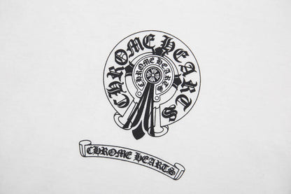 Chrome Hearts Double Exposure Horse Hoof Cross T-Shirt 6006