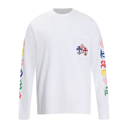 Chrome Hearts Multi Color Cross Cemetery L/S T-shirt 8003