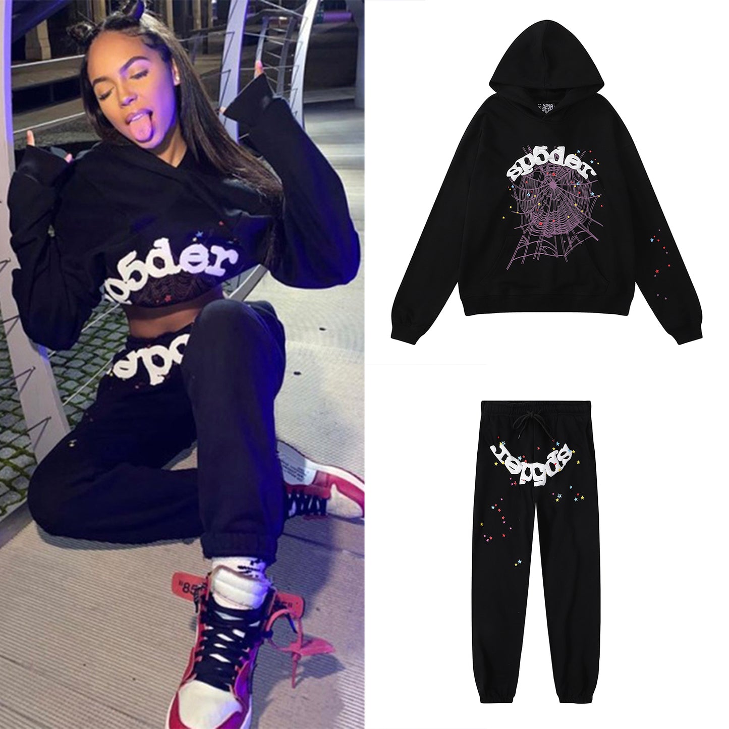 Sp5der Hoodie Suit