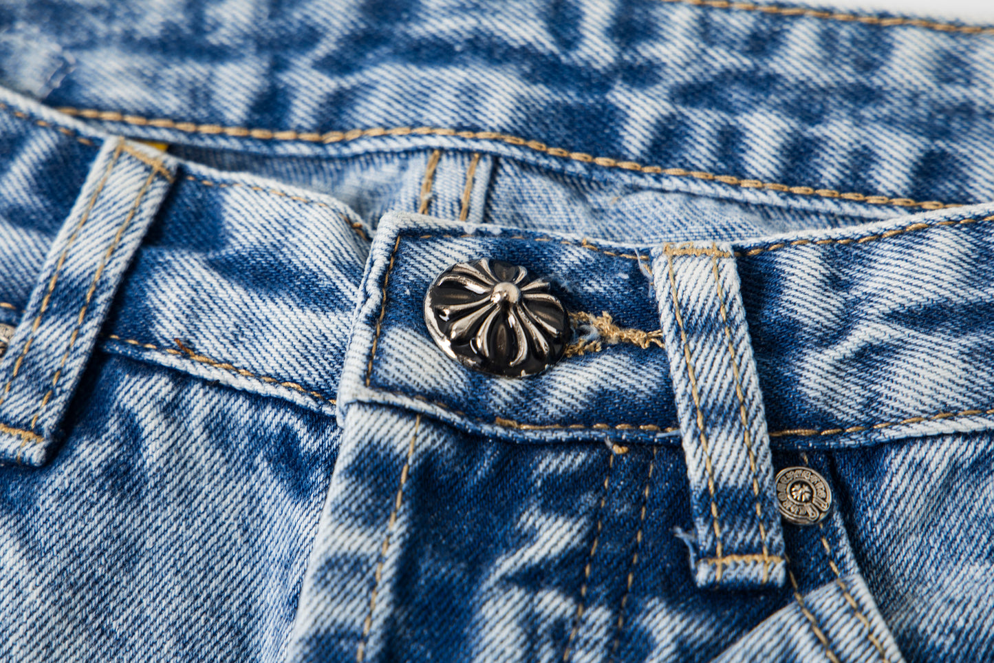 Chrome Hearts Gallery Dept Cross Patch Flare Denim Jeans 8186