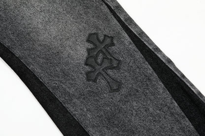 Chrome Hearts Gallery Dept Cross Patch Flare Denim Jeans