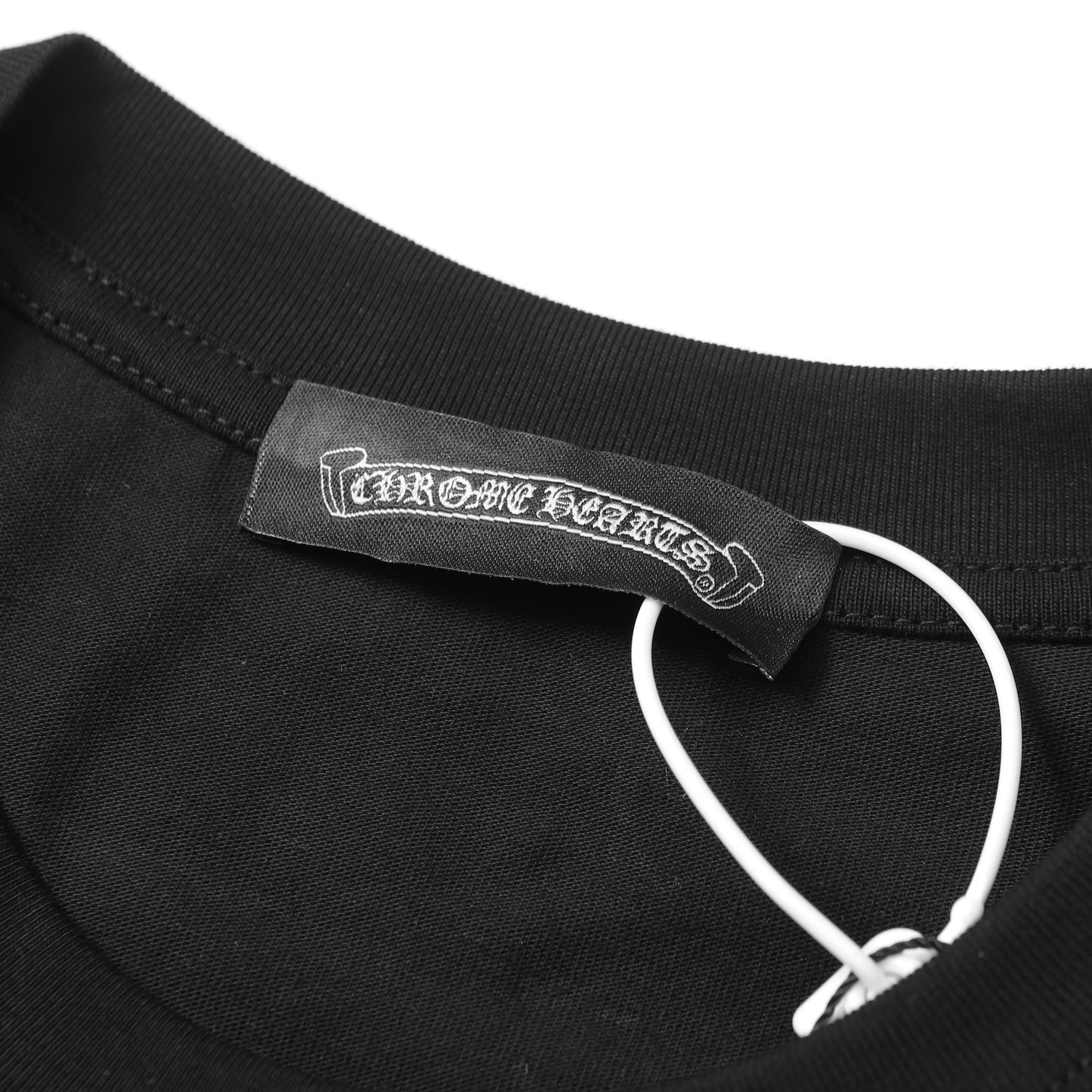 Chrome Hearts Fragmented Heart Cross Leather Tag Embroidered Shirt 2268