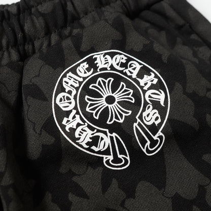 Chrome Hearts Black Tonal Monogram Horseshoe Logo Jogger Pants 1021