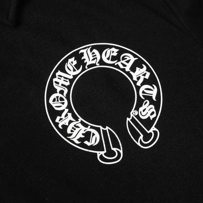 Chrome Hearts Horseshoe print lapel polo shirt 9995