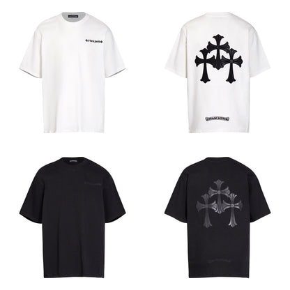 Chrome Hearts Leather Cross Short Sleeves 6091