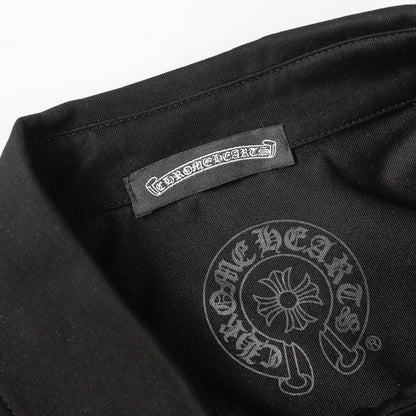 Chrome Hearts Horseshoe print lapel polo shirt 9995
