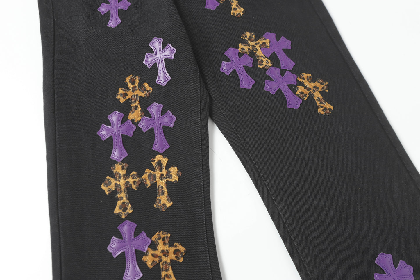 Chrome Hearts Cross Patch Denim Jeans 9981