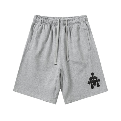 Chrome Hearts Cemetery Leather Cross Patch Paper Jam Shorts