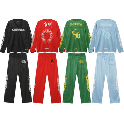 Chrome Hearts Mattyboy graffiti red mesh track pants 9997