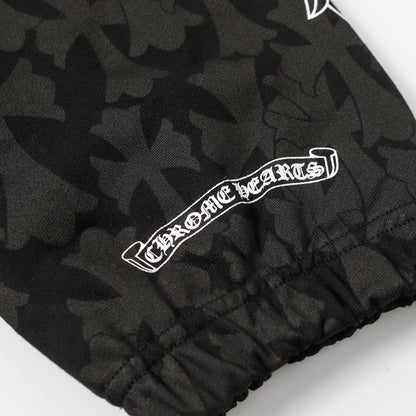 Chrome Hearts Black Tonal Monogram Horseshoe Logo Jogger Pants 1021