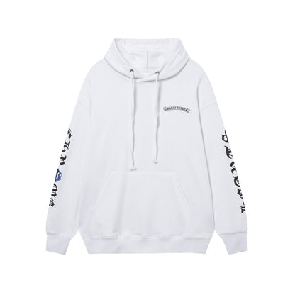 Chrome Hearts Rolling Stones Script Blue Logo Hoodie 9817