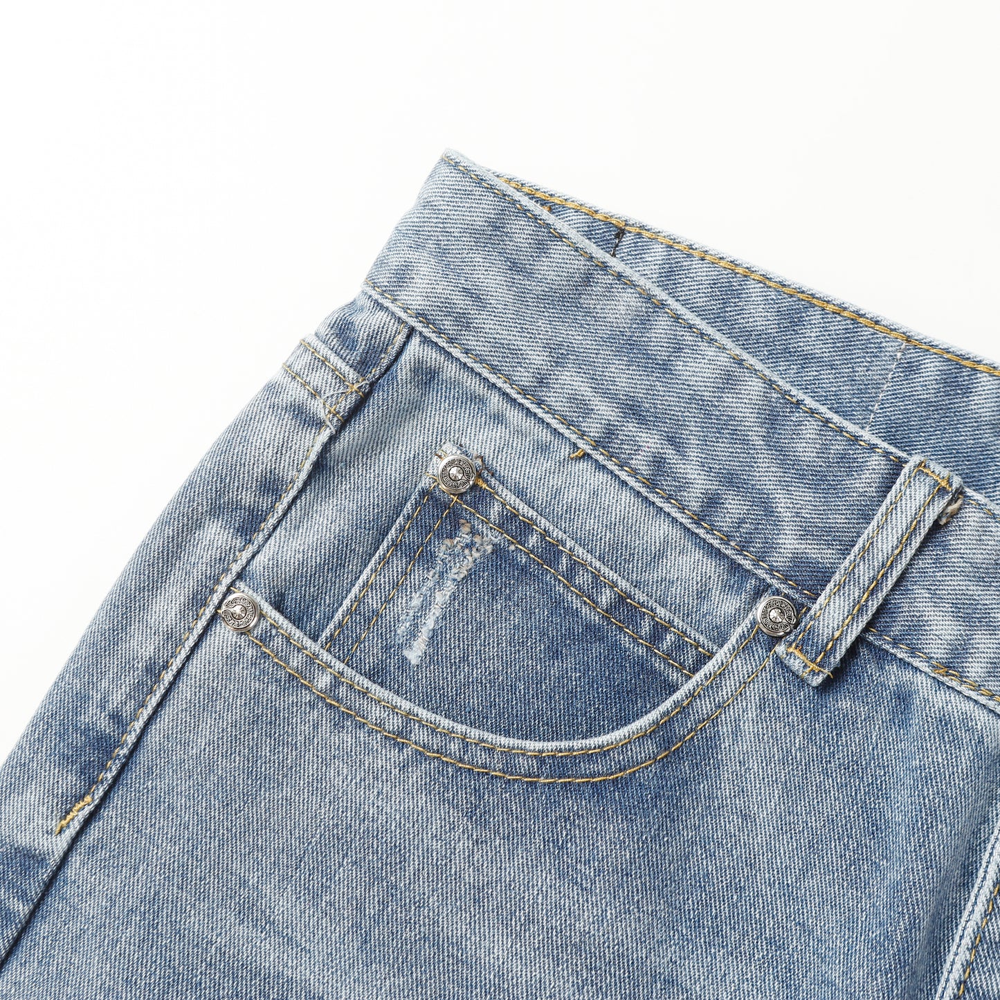 Chrome Hearts Cross Leather Patch Jeans 9961