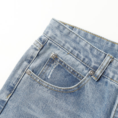 Chrome Hearts Cross Leather Patch Jeans 9961
