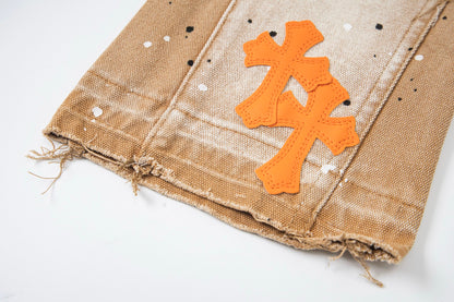 Chrome Hearts Gallery Dept Cross Patch Flare Denim Jeans 8200