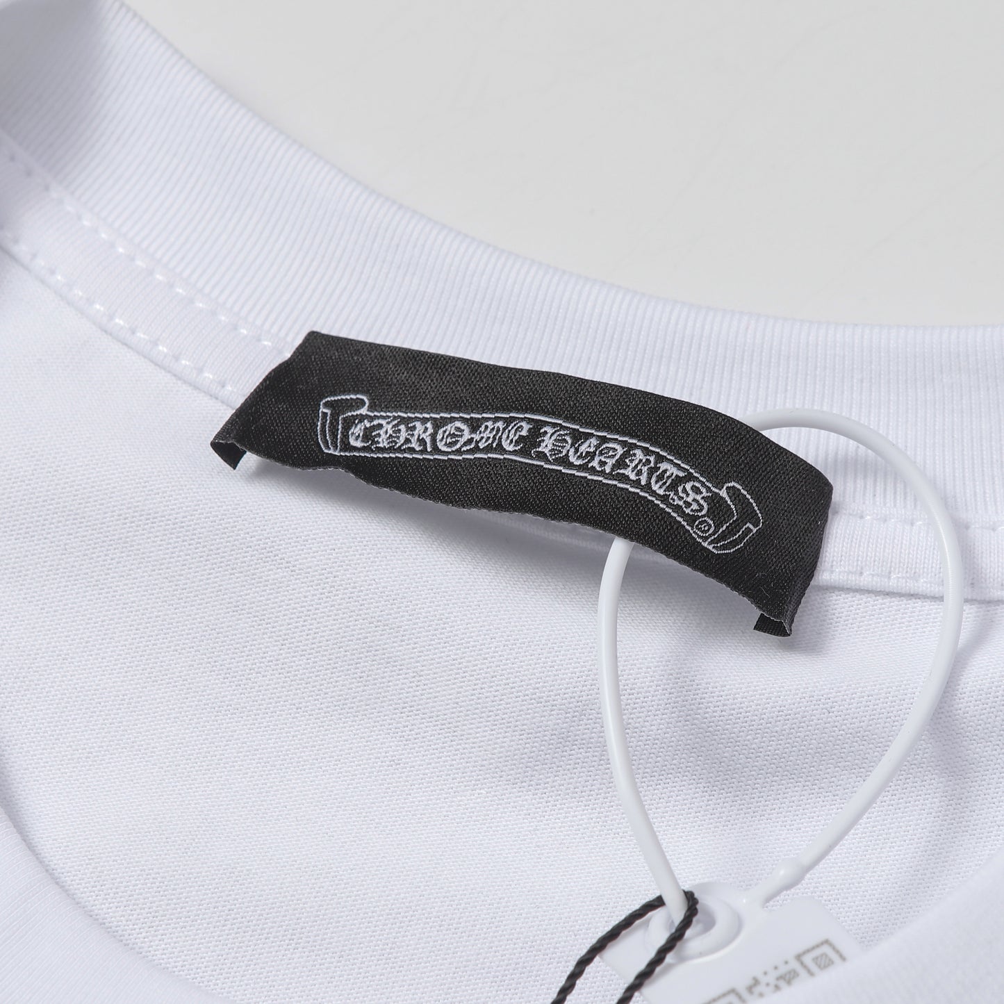 Chrome Hearts Fragmented Heart Cross Leather Tag Embroidered Shirt 2268