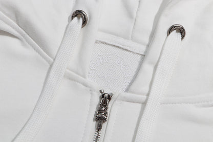 Chrome Hearts Multi Color Cross Cemetery Zip Up Hoodie 5010