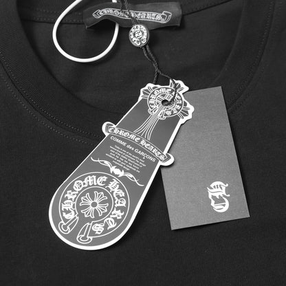 Chrome Hearts Fragmented Heart Cross Leather Tag Embroidered Shirt 2268