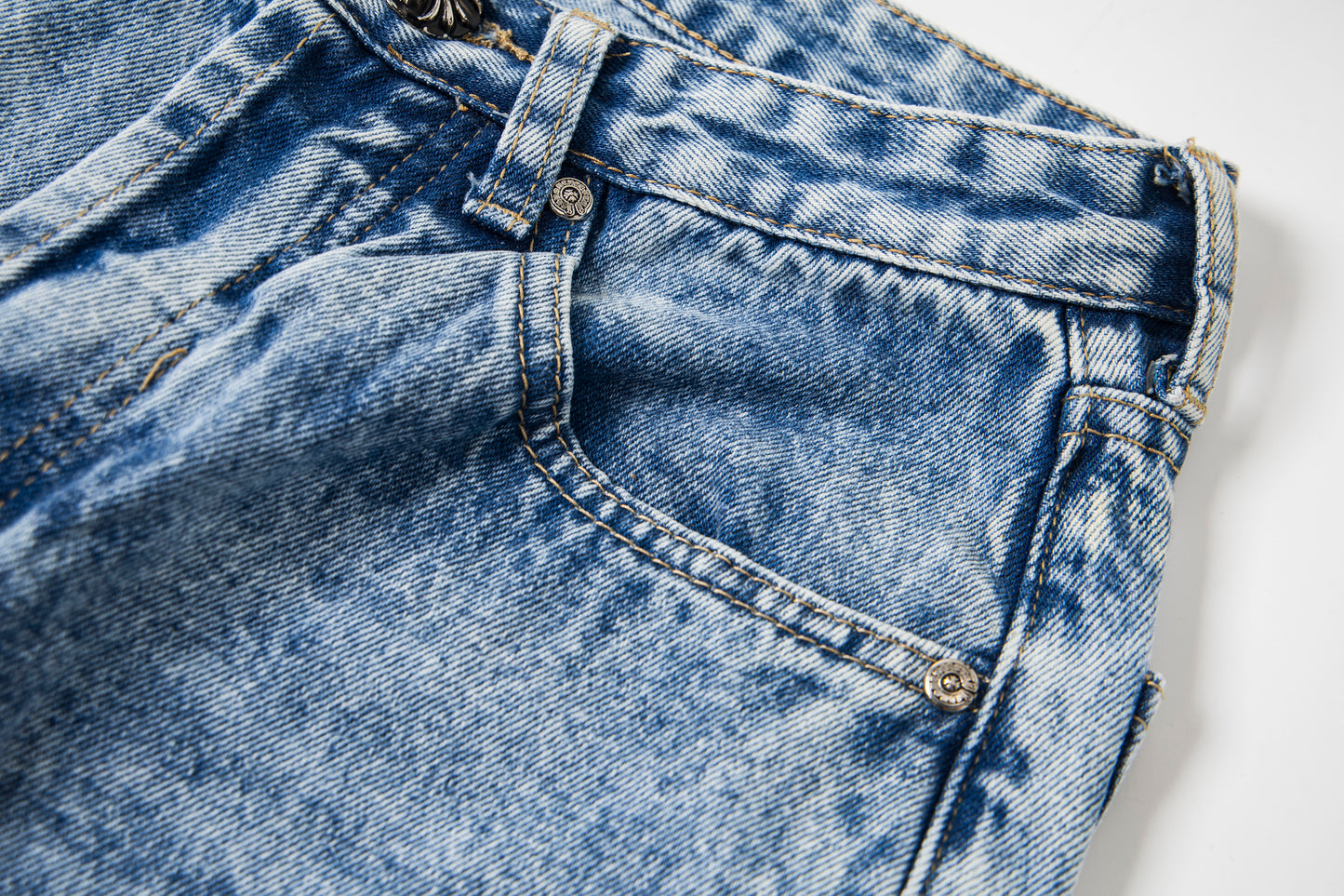 Chrome Hearts Gallery Dept Cross Patch Flare Denim Jeans 8186