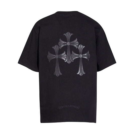 Chrome Hearts Leather Cross Short Sleeves 6091