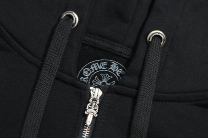 Chrome Hearts Multi Color Cross Cemetery Zip Up Hoodie 5010