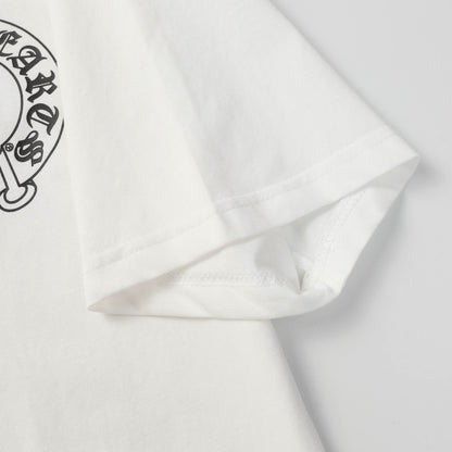 Chrome Hearts Horseshoe print lapel polo shirt 9995