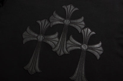 Chrome Hearts Leather Cross Short Sleeves 6091