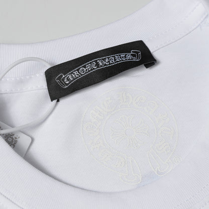 Chrome Hearts Triple Cross Logo Short Sleeve T-shirt 2237