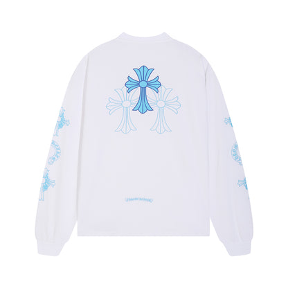 Chrome Hearts Triple Cross Logo L/S T-shirt 8018