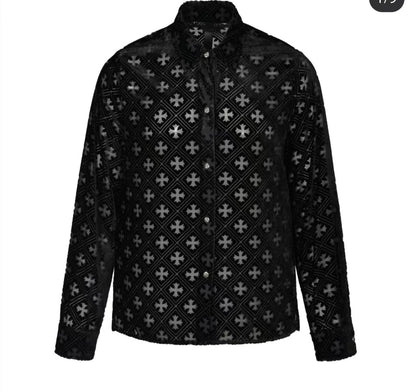 Chrome Hearts Cross black velvet