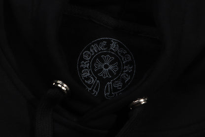 Chrome Hearts  Purple Horseshoe Logo Hoodie 7026