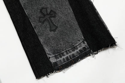 Chrome Hearts Gallery Dept Cross Patch Flare Denim Jeans