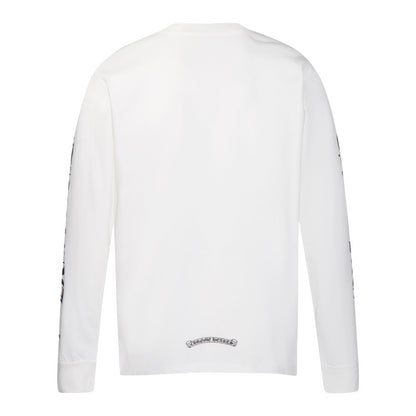 Chrome Hearts Letter Neck Floral Long Sleeve T-Shirt 9011