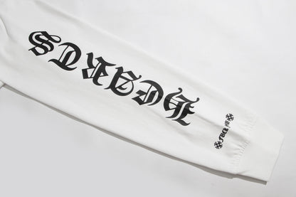 Chrome Hearts Letter Neck Floral Long Sleeve T-Shirt 9011