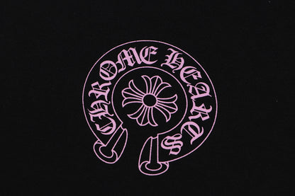 Chrome Hearts  Purple Horseshoe Logo Hoodie 7026