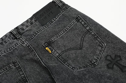 Chrome Hearts Gallery Dept Cross Patch Flare Denim Jeans