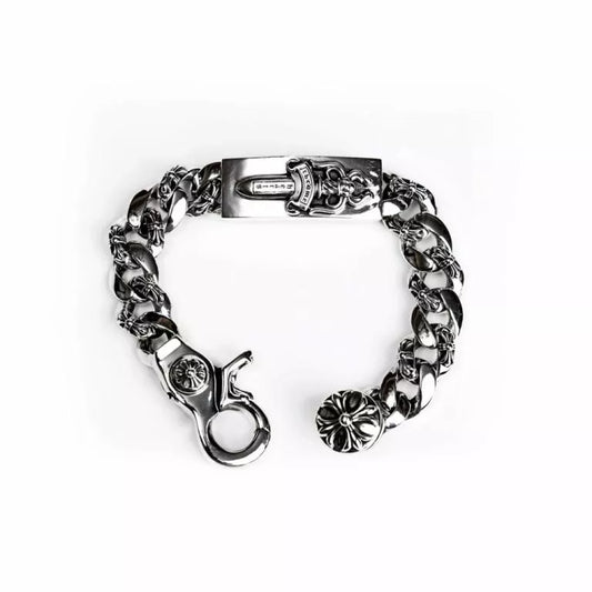 Chrome Hearts DAGGER ID FANCY LINK CLIP BRACELET -6