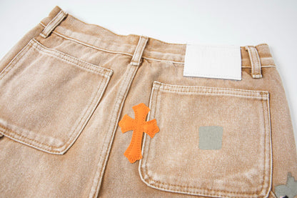 Chrome Hearts Gallery Dept Cross Patch Flare Denim Jeans 8200