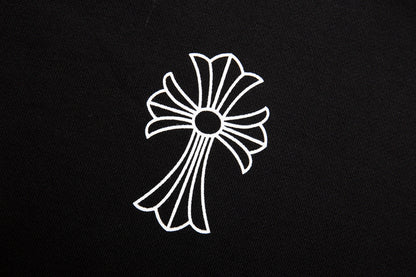Chrome Hearts Letter Printed Long Cross Flower Arm Zipper Sweatshirt 5007