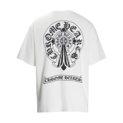 Chrome Hearts Double Exposure Horse Hoof Cross T-Shirt 6006