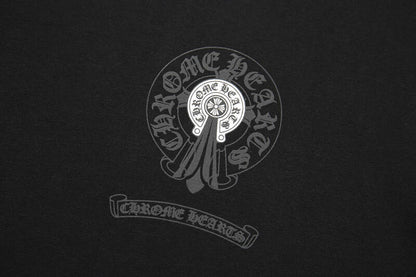 Chrome Hearts Double Exposure Horse Hoof Cross T-Shirt 6006